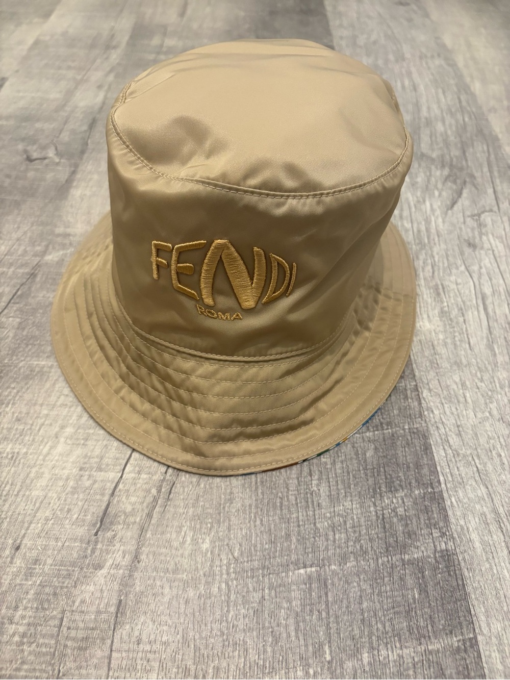 Fendi x Sarah Coleman Reversible FF Logo Bucket Hat NWT 58cm Italy